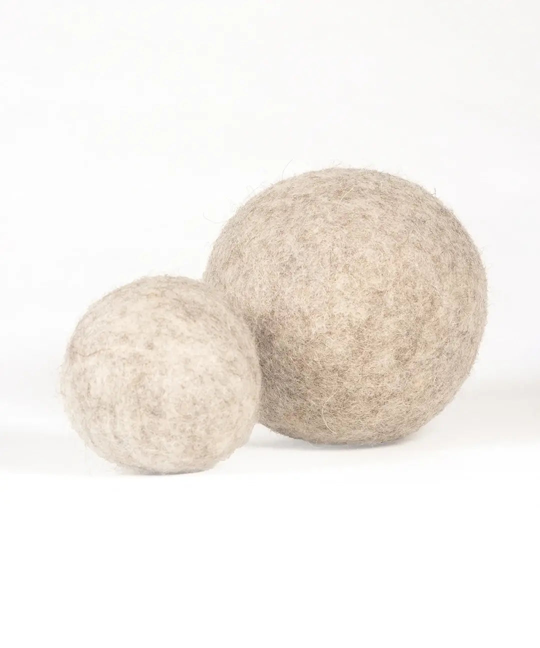 Natürliches Hundespielzeug aus Wolle - Ball - Beige : 7.5 cm